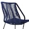Armen Living Clip Indoor Outdoor Stackable Steel Dining Chair with Blue Rope, PK2 LCCPSIBLUE - alternate 7